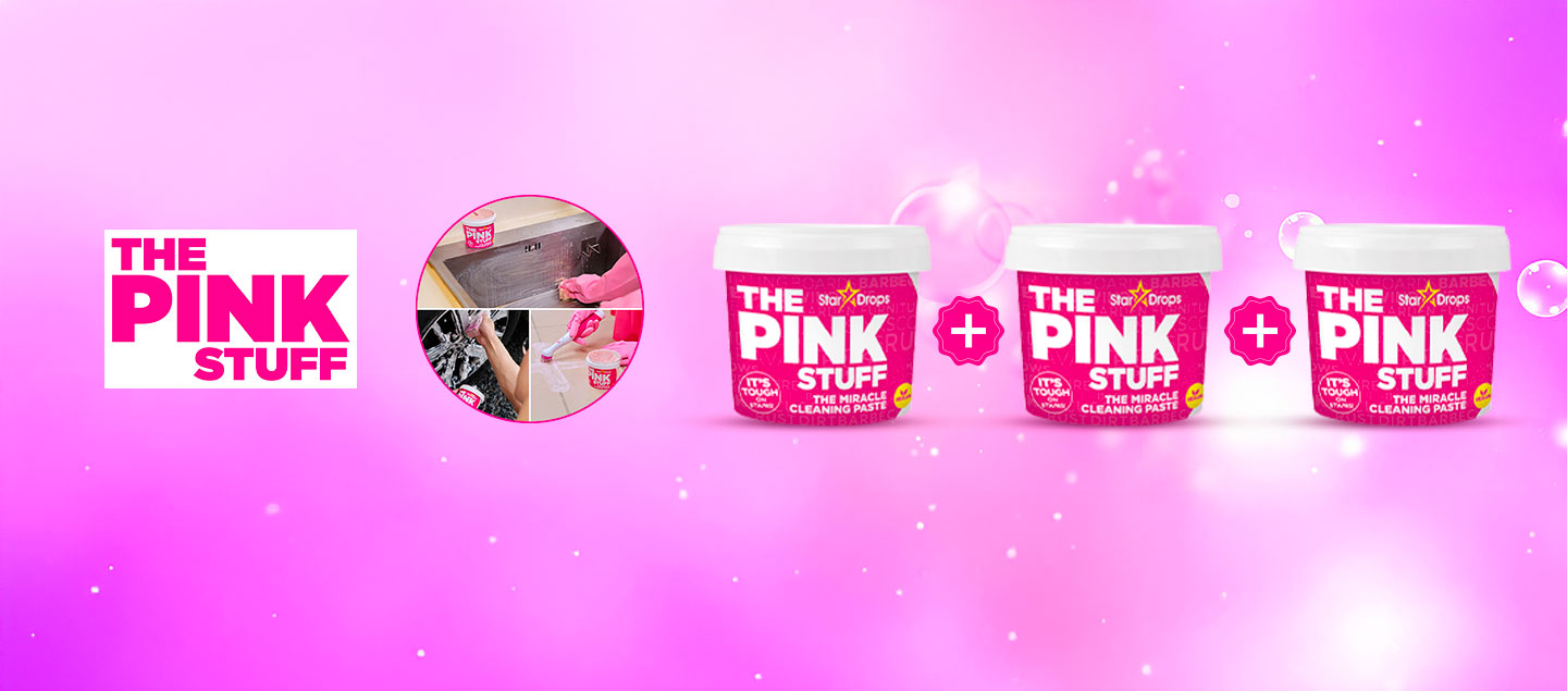 Set de 3 pâtes magiques nettoyantes PINK STUFF (3x850g)