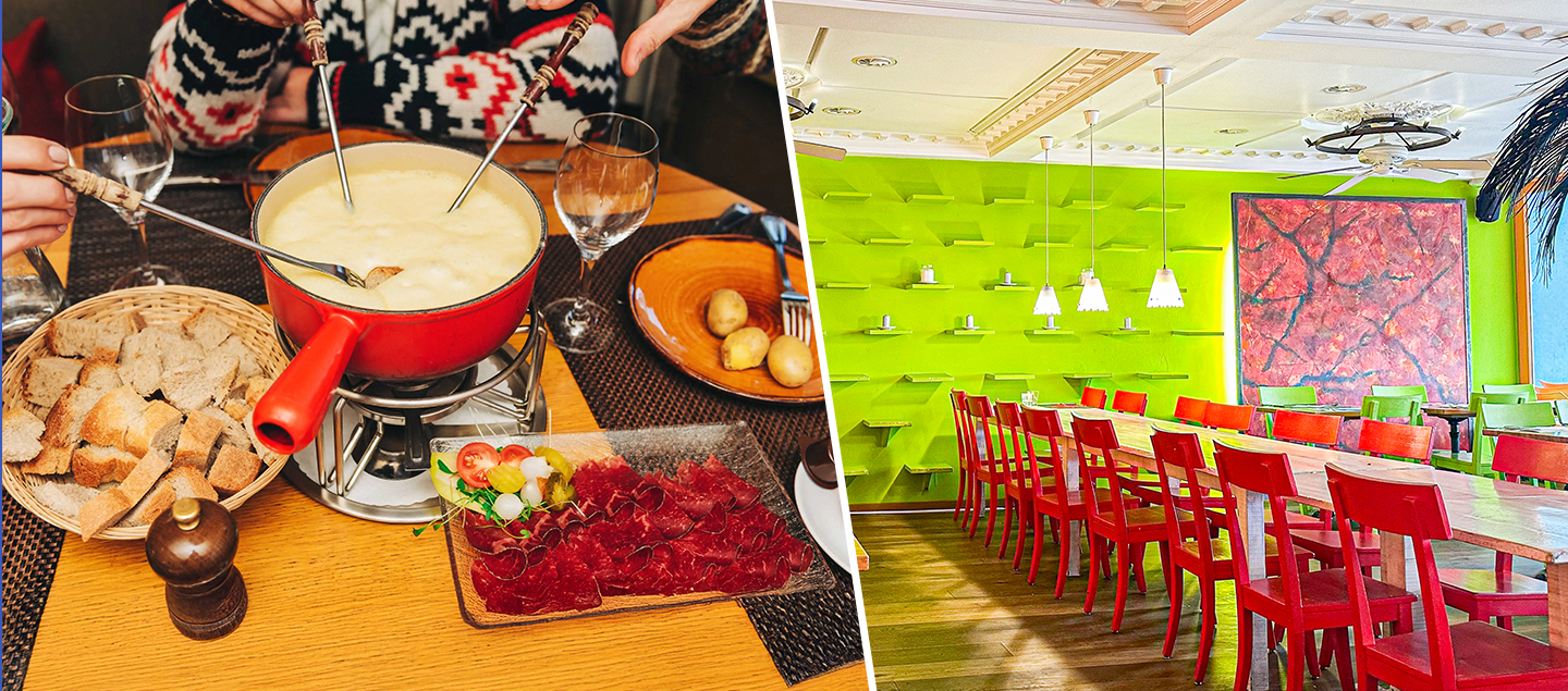 Menu Fondue au fromage avec dessert et Verre de bienvenue dès 2 personnes