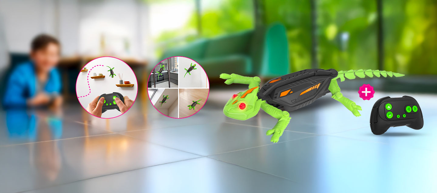 Lézard robot télécommandé sans fil rechargeable