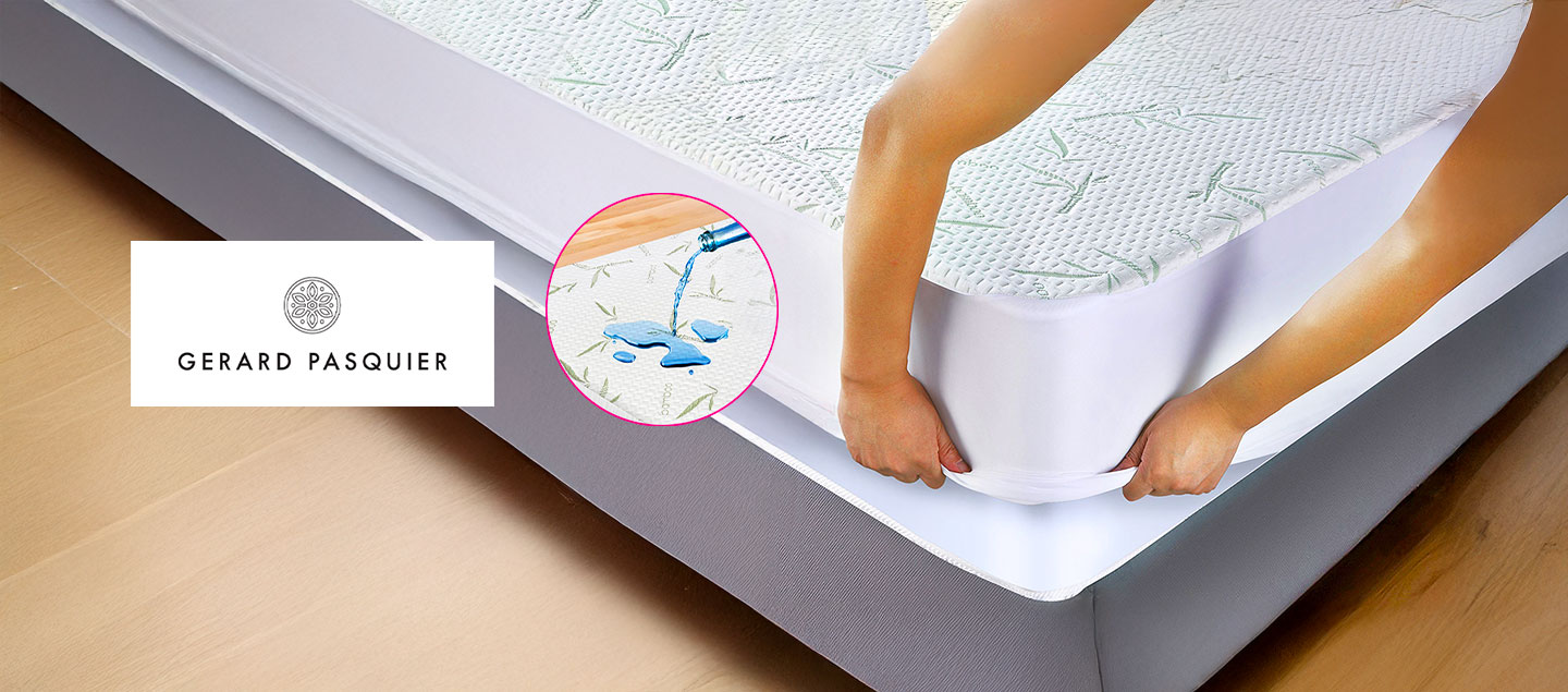 Protège matelas imperméable avec mousse en bambou GERARD PASQUIER