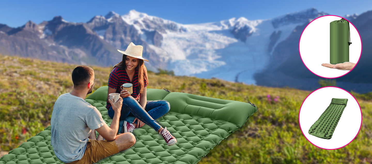 Matelas gonflable confortable - ultra léger - autogonflant révolutionnaire