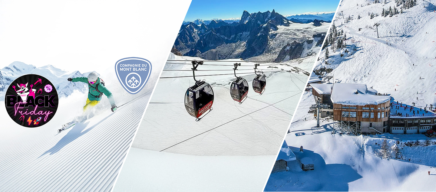 1 Forfait Ski journalier valable sur tous les domaines skiables de Chamonix