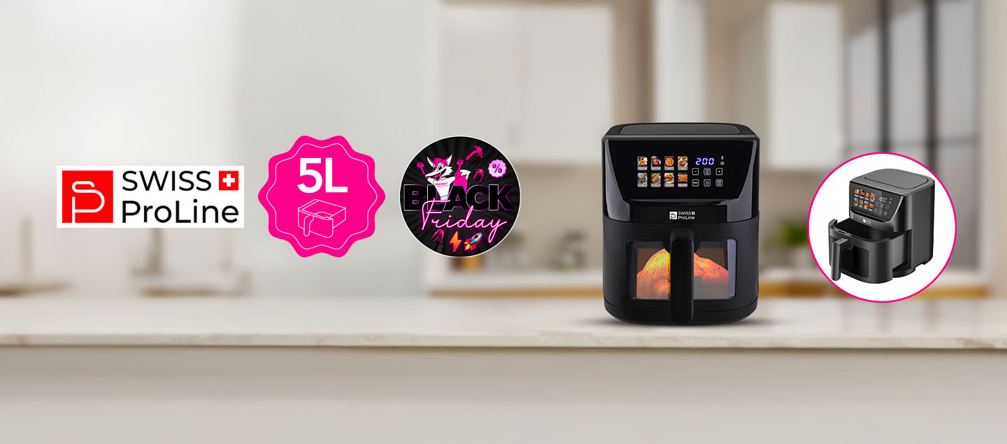 Friteuse à air chaud Air Fryer 5L (sans huile) Swiss ProLine