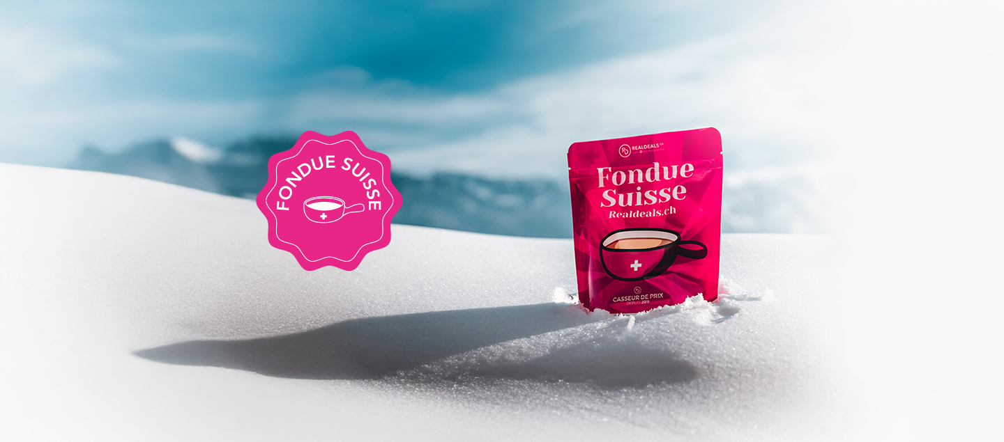 Fondue Suisse moitié-moitié Realdeals.ch (400gr - 2 pers.)