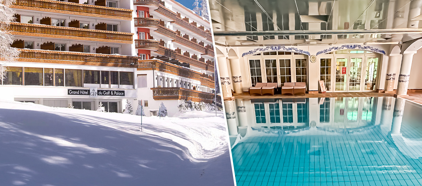 Nuitée à Crans-Montana en chambre Mountain Deluxe avec accès illimité aux espaces détente et Petit-déjeuner pour 2 personnes