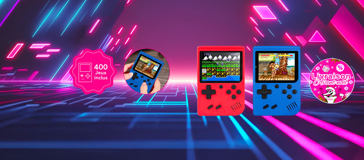 Console de jeux rétro (400 jeux inclus)