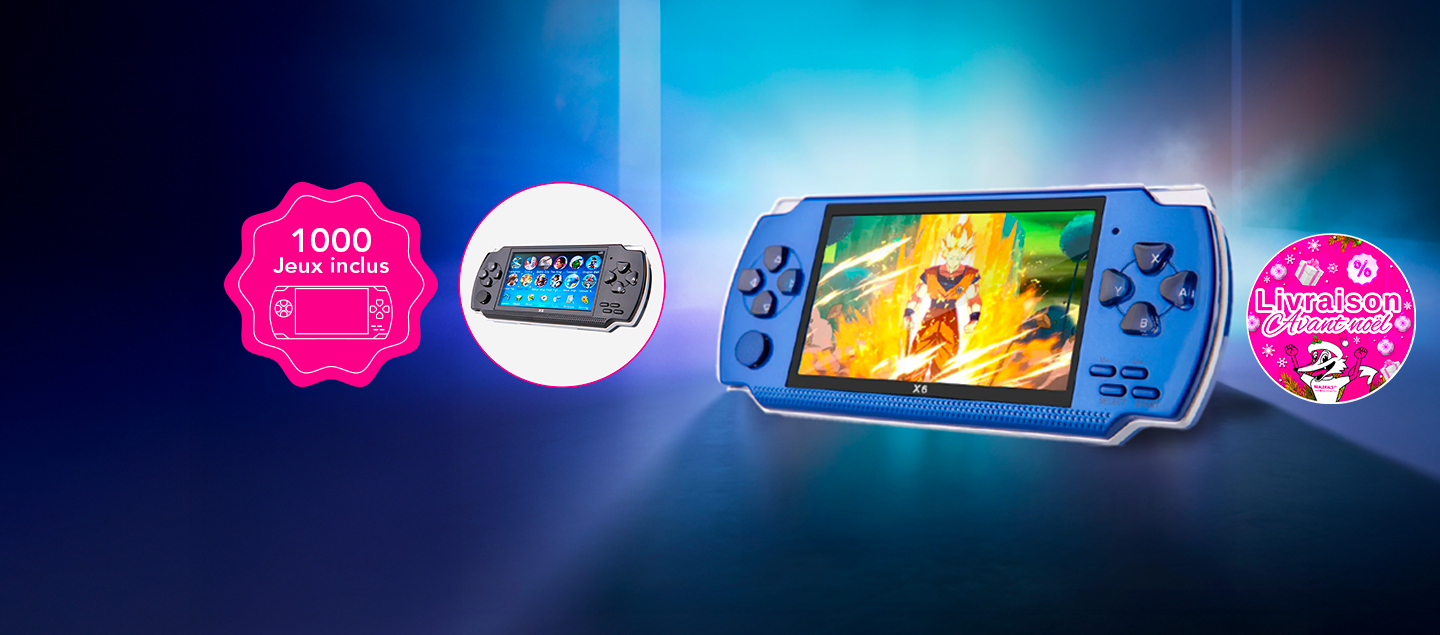 Console de jeux rétro (1000 jeux inclus)