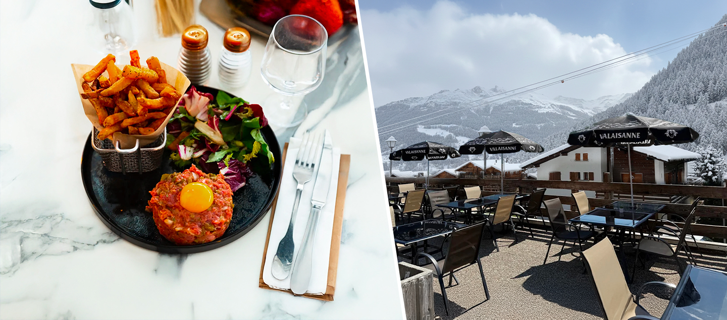 Menu Tartare de boeuf avec entrée ou dessert dès 2 personnes