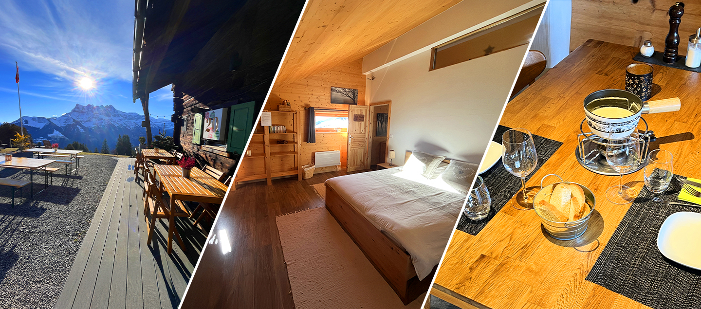 Séjour dans un chalet à Morgins avec Petit-déjeuner et Fondue au fromage pour 2 ou 4 personnes
