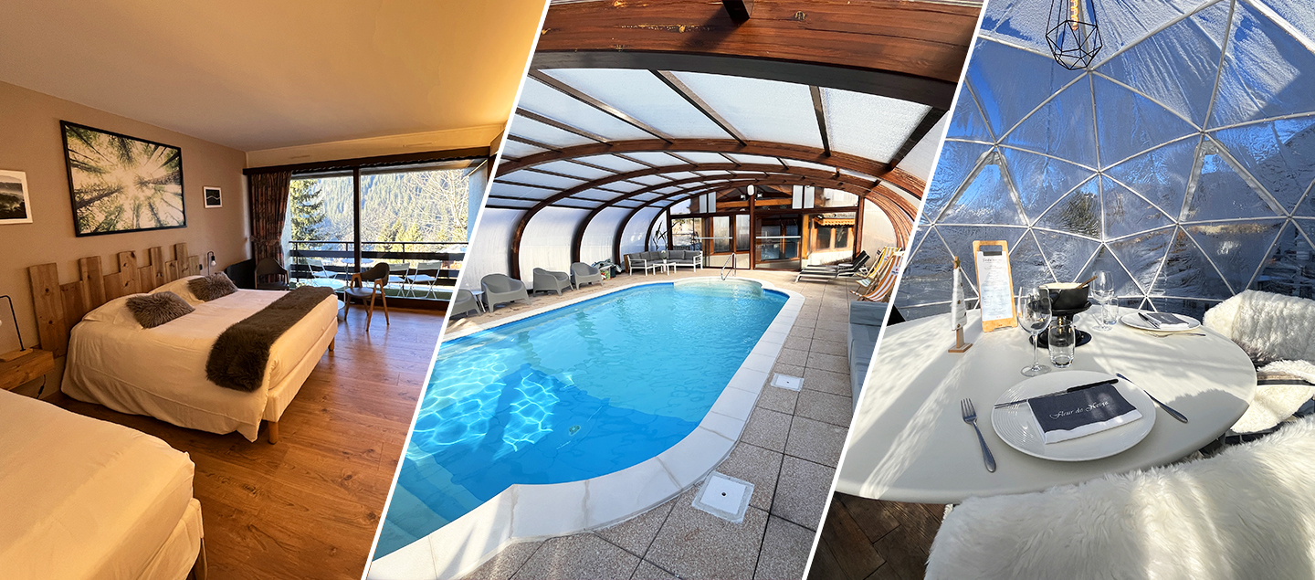 Séjour à la Montagne avec Menu Fondue dans un Igloo, Accès illimité à l'espace Bien-être et Petit-déjeuner pour 2 personnes