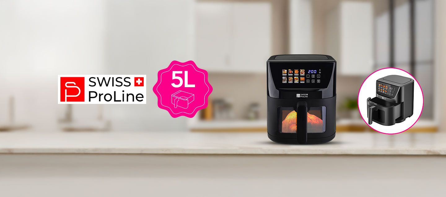 Friteuse à air chaud Air Fryer 5L (sans huile) Swiss ProLine