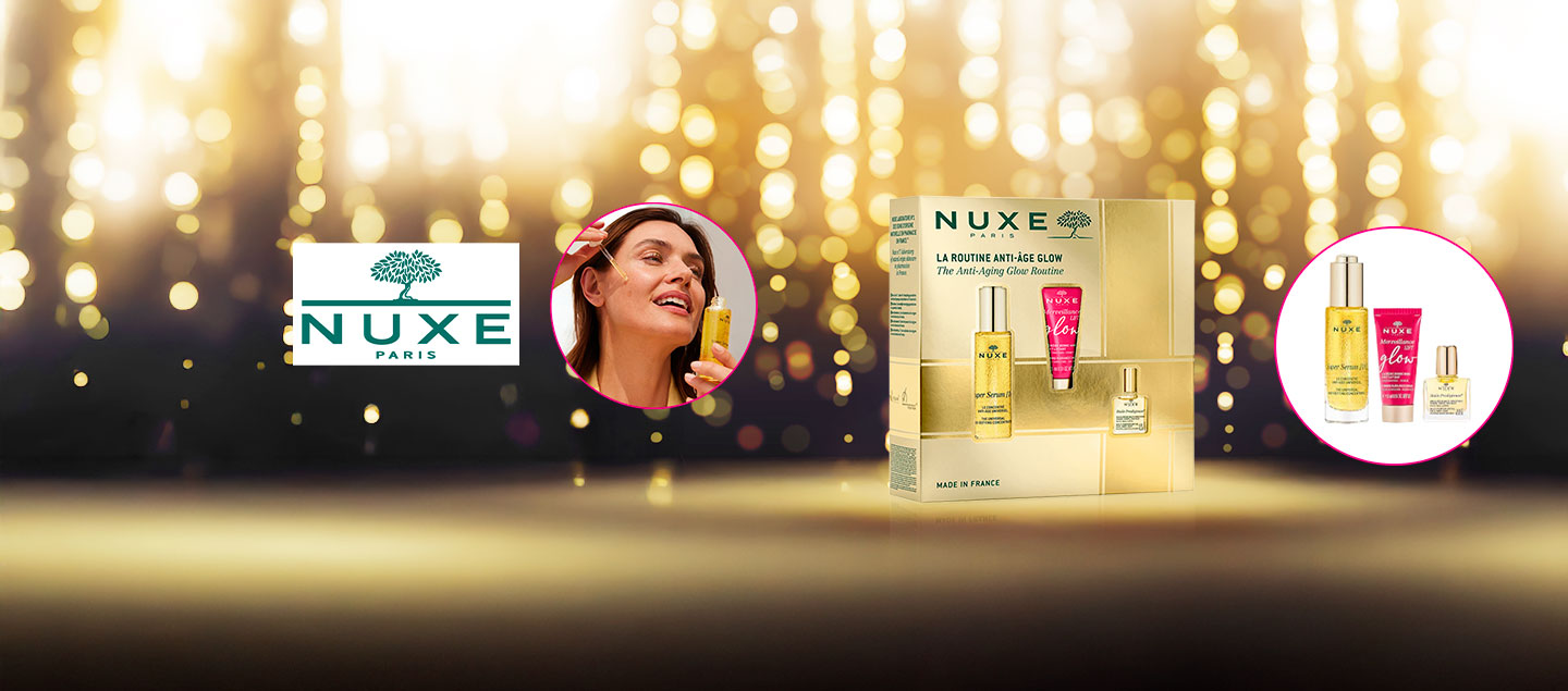 Coffret de beauté NUXE (Super sérum magique anti-âge 30ml, Huile Prodigieuse multifonctions 10ml, Crème Effet Liftant 15 ml)