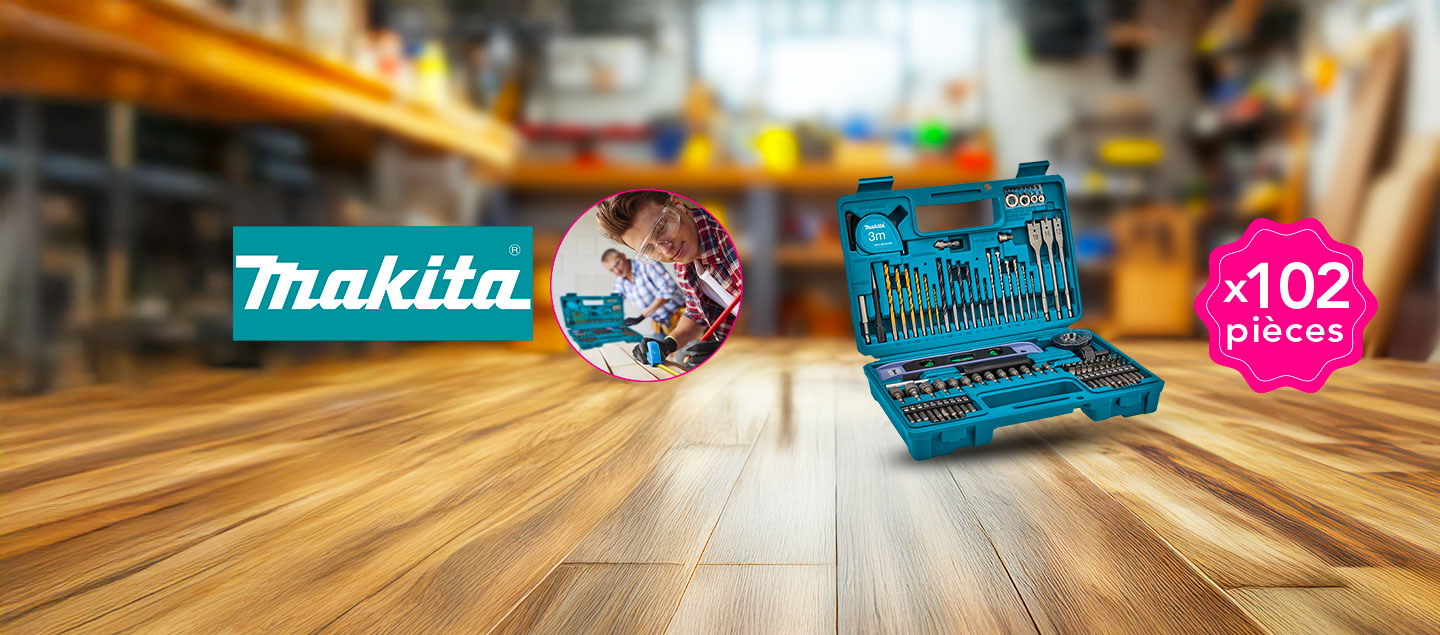 Boîte à outils 102 pièces MAKITA