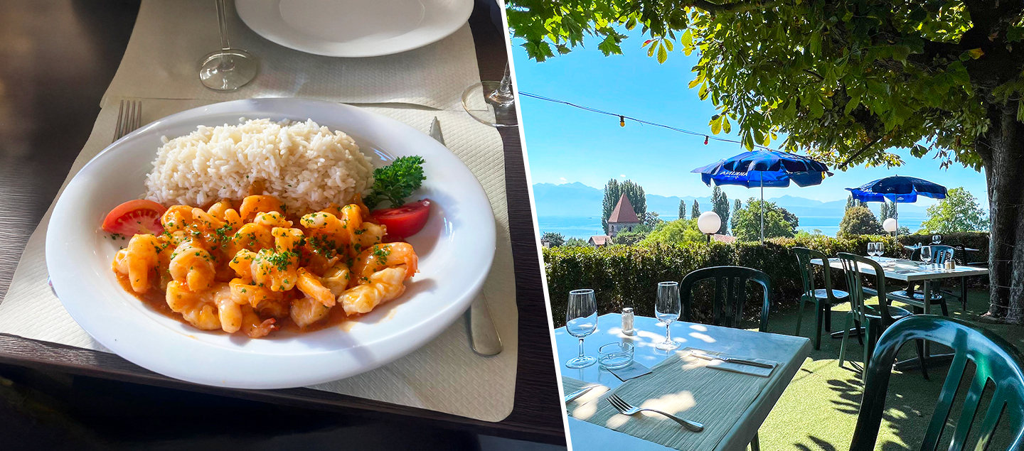  Menu Crevettes sauce au choix (ail, curry, aigre-doux) avec entrée et dessert dès 2 personnes