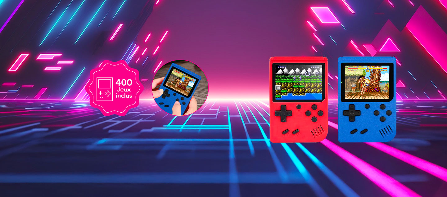Console de jeux rétro (400 jeux inclus)