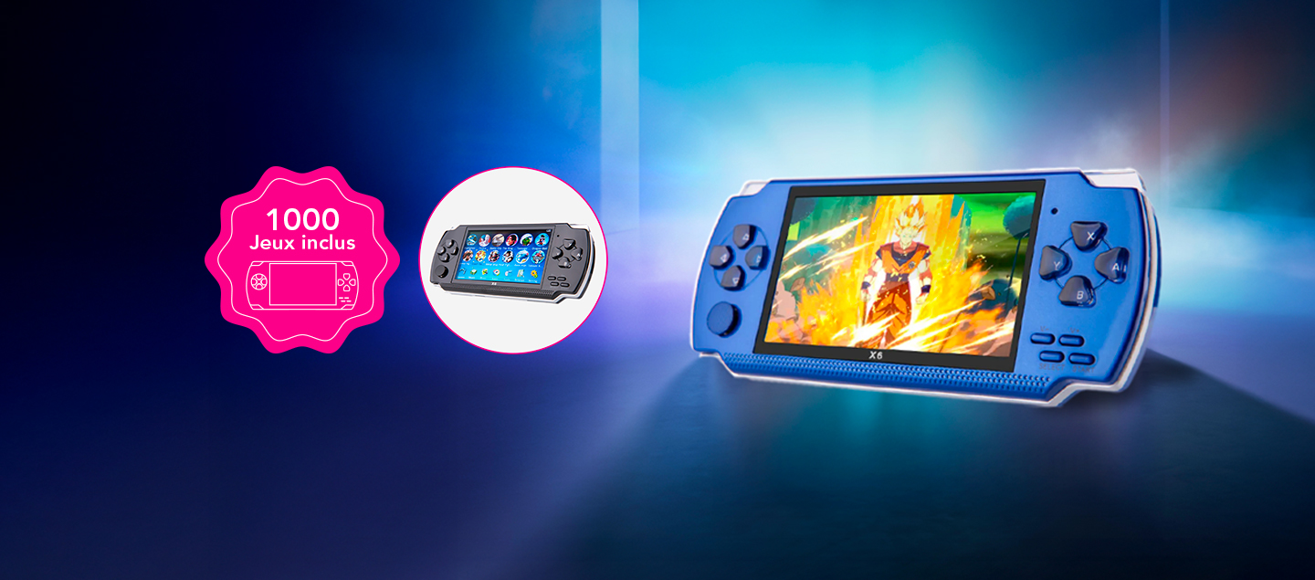 Console de jeux rétro (1000 jeux inclus)