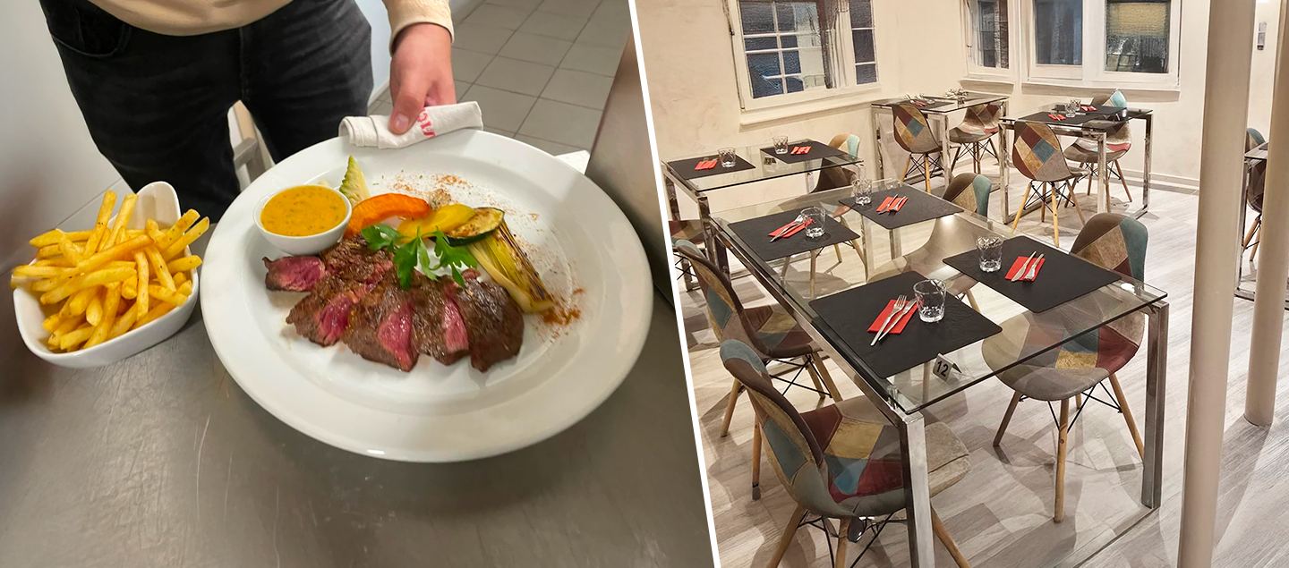 Menu Entrecôte de boeuf avec Entrée et Dessert dès 2 personnes