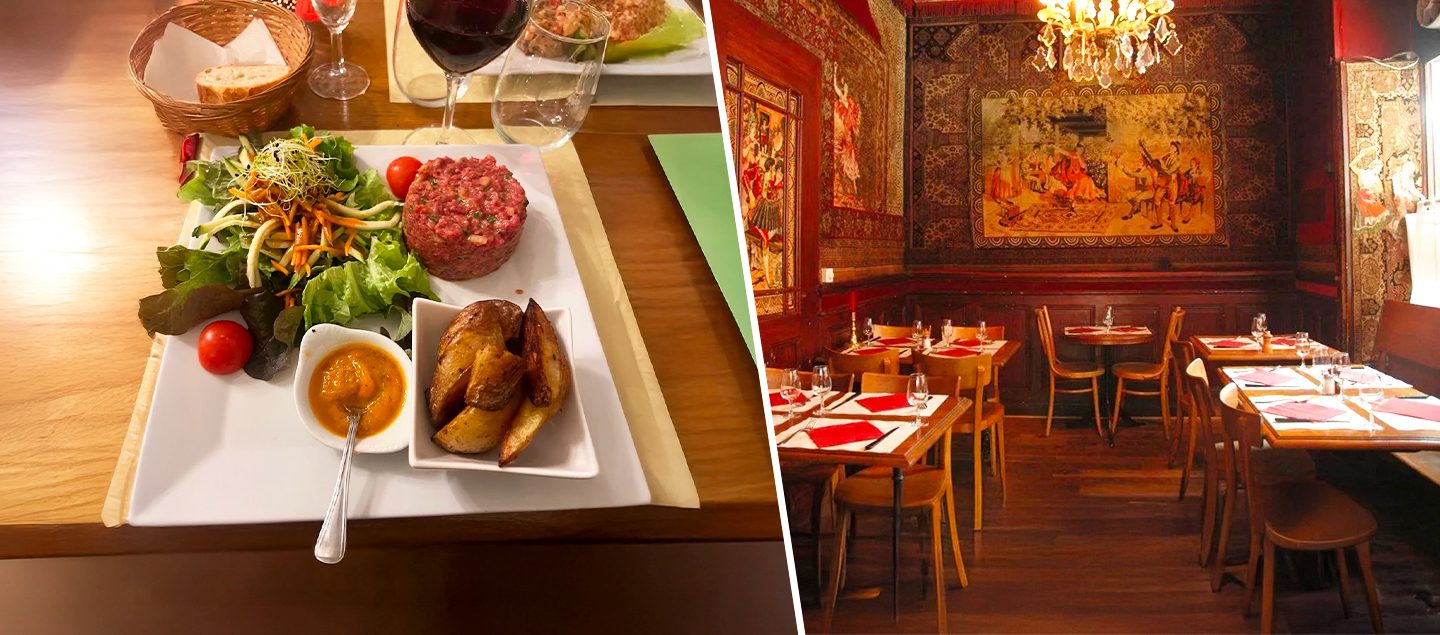 Menu Tartare de boeuf avec entrée et dessert dès 2 personnes