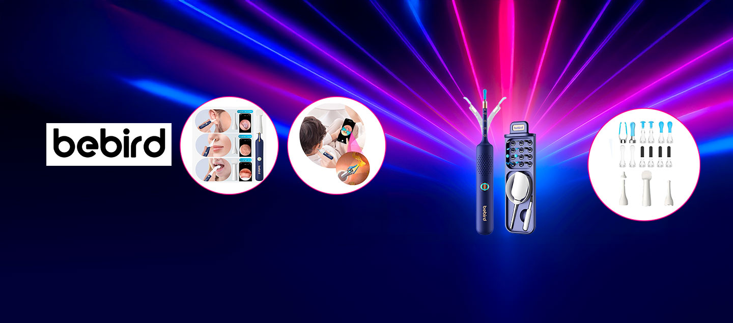 Appareil de nettoyage pour oreilles/nez/gorge avec caméra intégrée