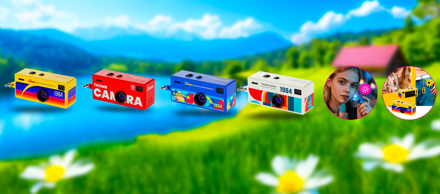 Mini appareil photo et vidéo rechargeable 2en1