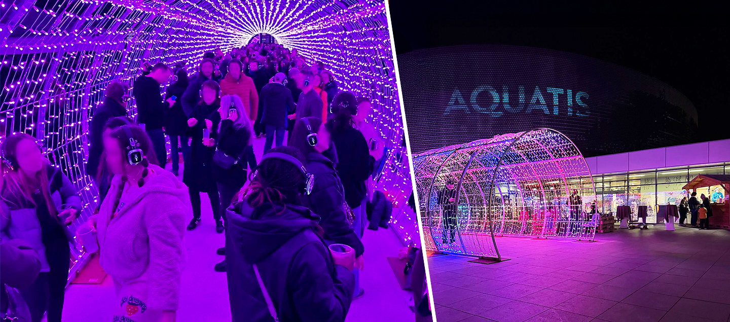 1 Entrée Happy Hour à AQUATIS + 1 casque pour la Silent Disco AQUATIS (27.03.2026)