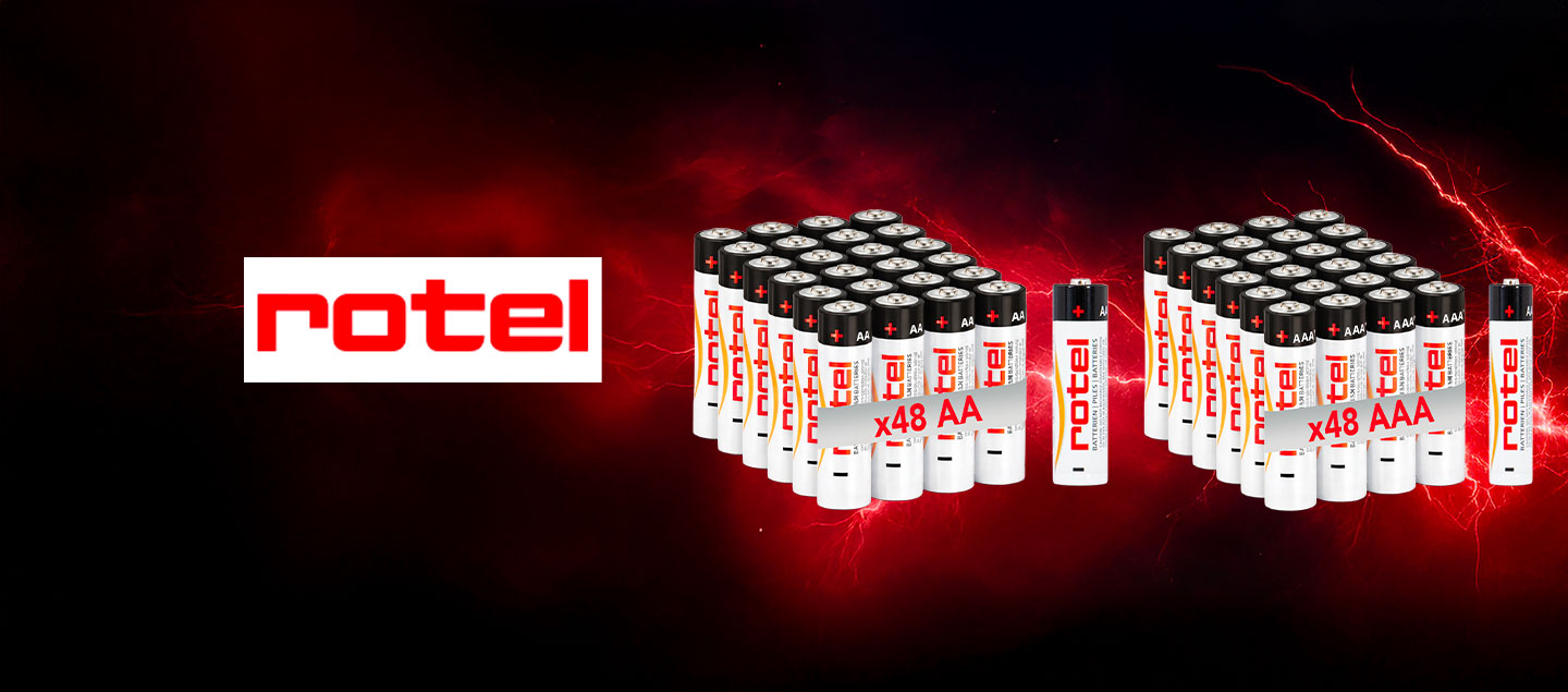 Set de 48 piles AA ou AAA ROTEL