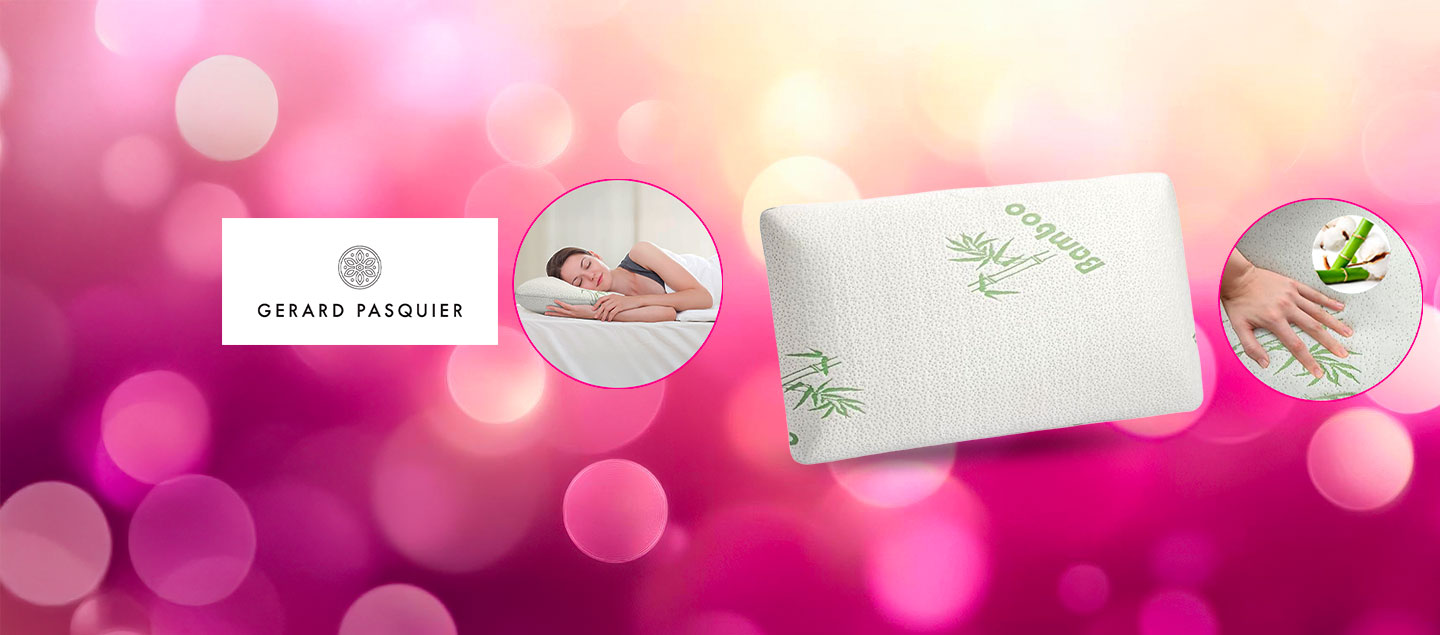 Oreiller ergonomique VISCO avec mousse à mémoire de forme GERARD PASQUIER