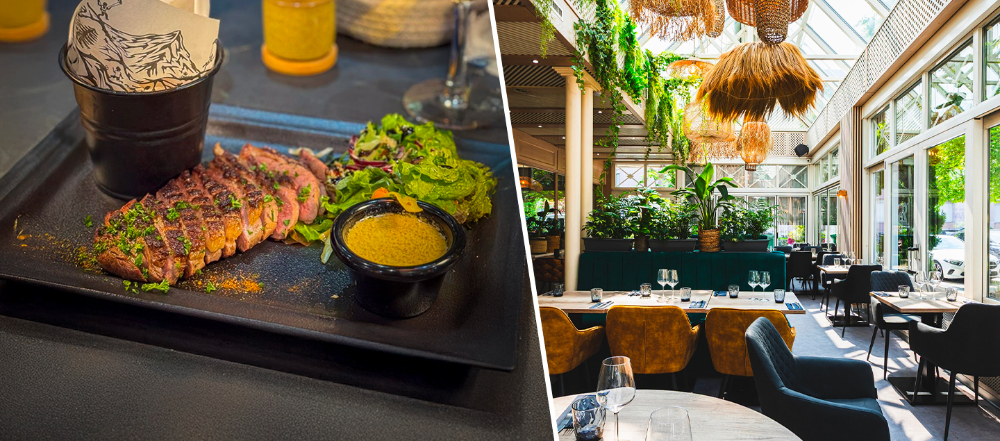 Magret de canard entier à la sauce foie gras avec dessert dès 2 personnes