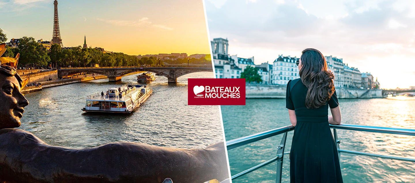 Croisière promenade de 60 minutes sur la Seine avec La Compagnie des Bateaux Mouches de Paris