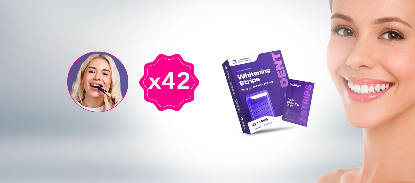 Set de bandes révolutionnaires pour blanchir vos dents (ingrédients naturels) DR DENT