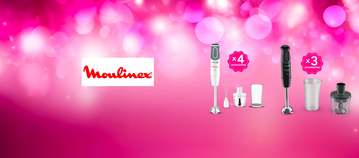 Mixeur plongeant puissant Optichef avec accessoires MOULINEX
