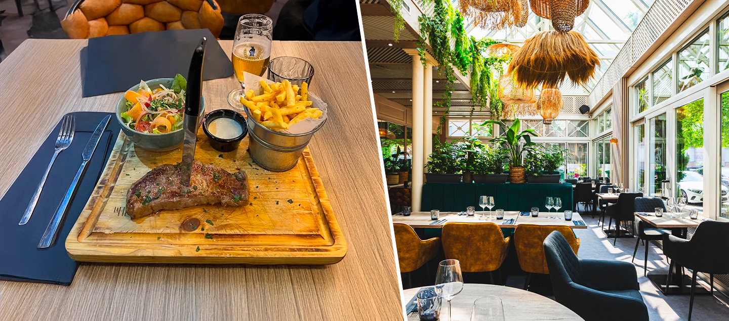 La Pièce du Chef 350g avec frites, salade et dessert dès 2 personnes