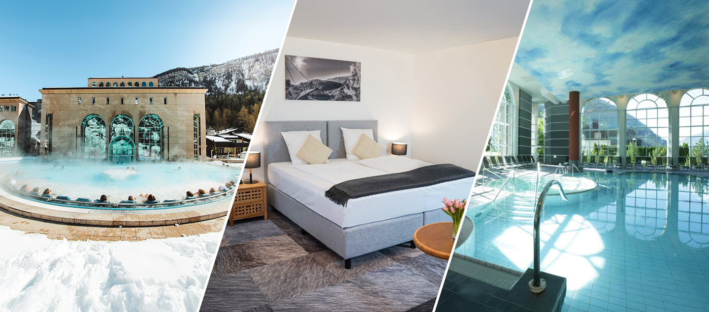 Séjour détente à Loèche-Les-Bains à l'Hôtel de France **** avec accès aux bains et Petit-déjeuner pour 2 personnes