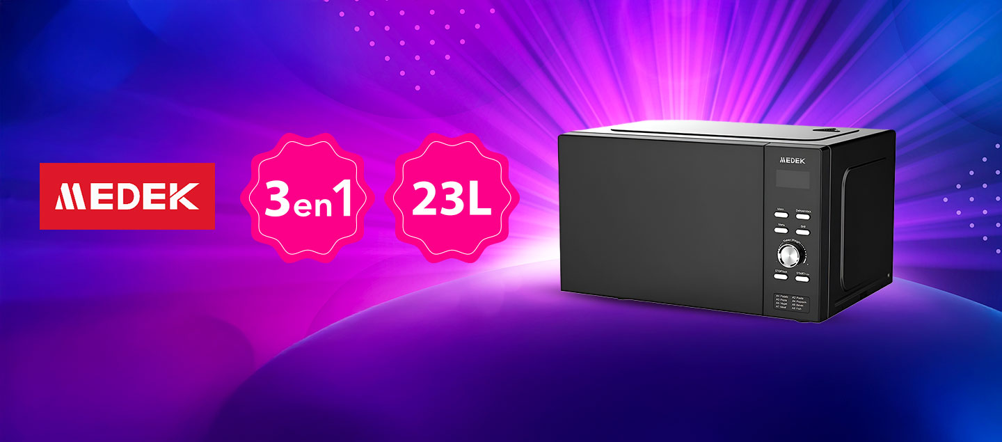 Micro-ondes 3en1 avec fonction Grill et Air Fryer 23L MEDEK