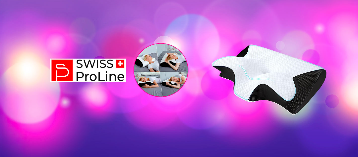 Oreiller cervical à mémoire de forme 4en1 Swiss ProLine