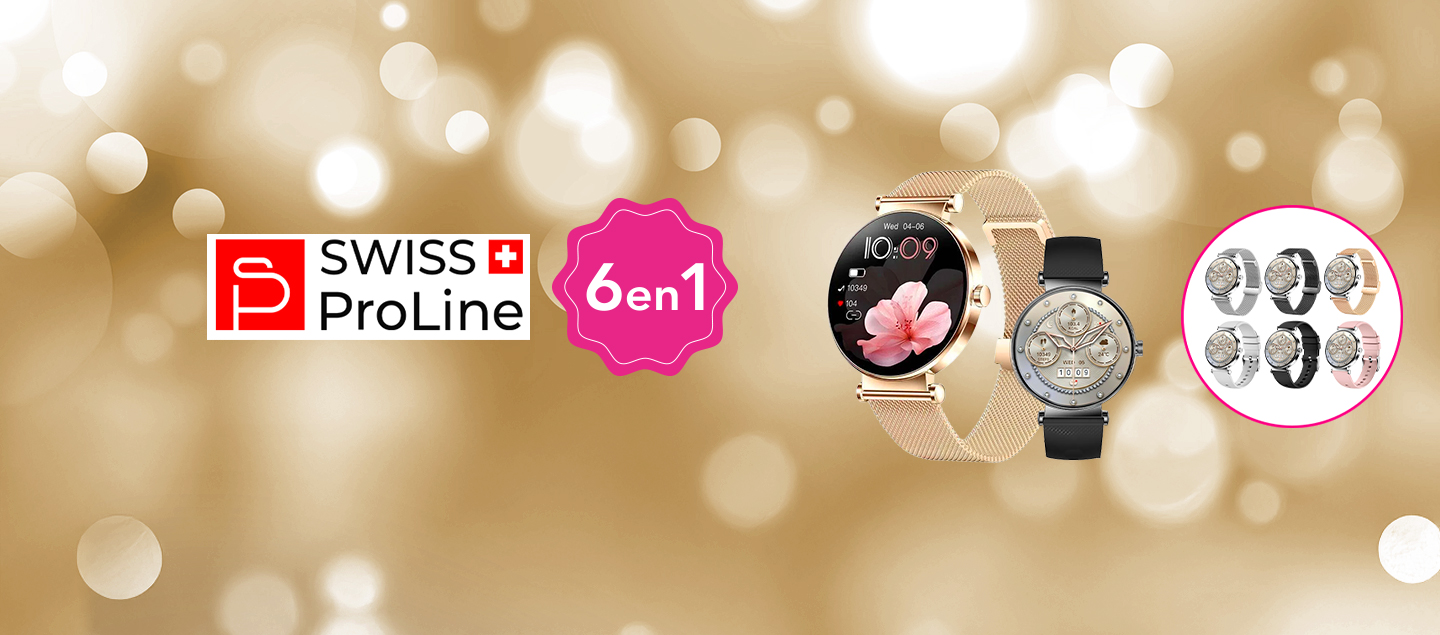 Montre connectée luxe 6en1 Swiss ProLine