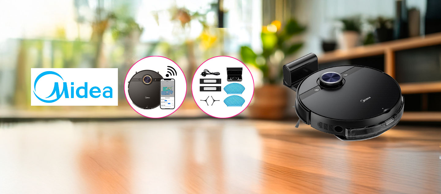 Aspirateur robot connecté 2en1 M7 Pro Swiss Edition (aspirateur et laveur) MIDEA