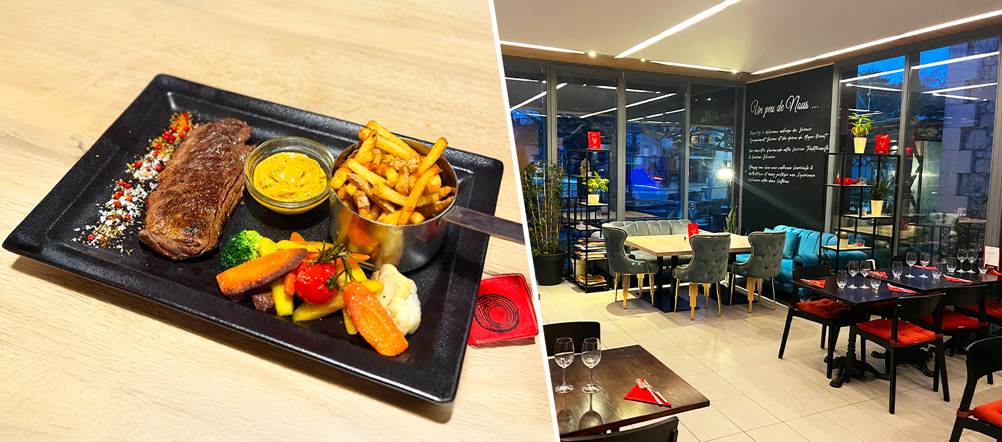 Menu Bavette de Boeuf avec entrée et dessert dès 2 personnes