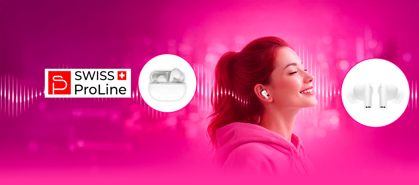 Écouteurs sans fil Bluetooth Swiss ProLine