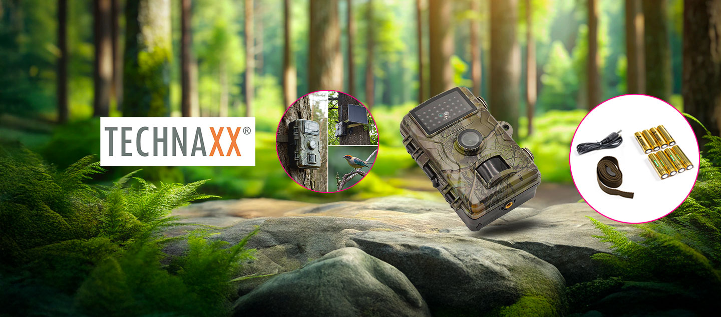 Caméra d'observation d'animaux 4K avec vision nocturne TECHNAXX