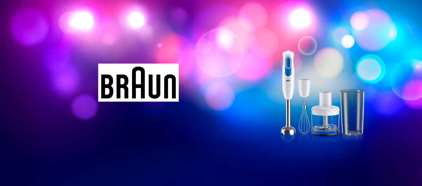 Mixeur plongeant puissant avec 4 accessoires BRAUN