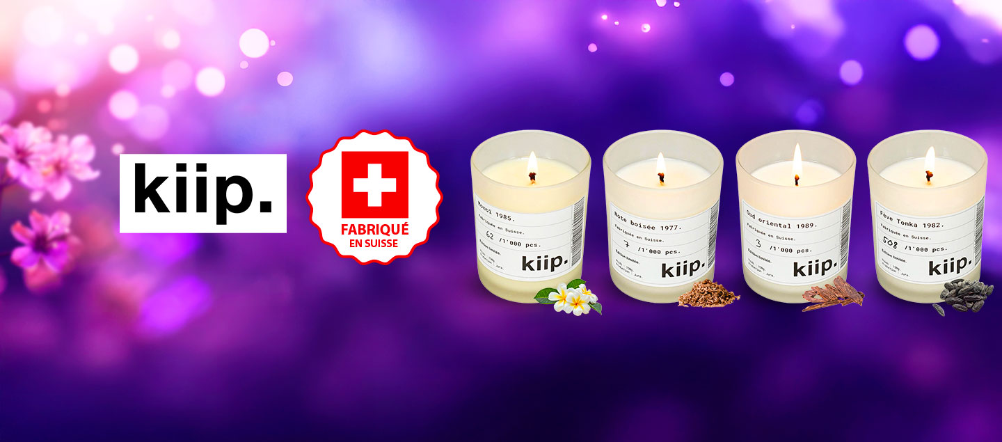 Set de 4 bougies parfum surprise KIIP
