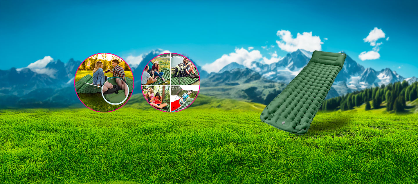 Matelas gonflable confortable - ultra léger - autogonflant révolutionnaire