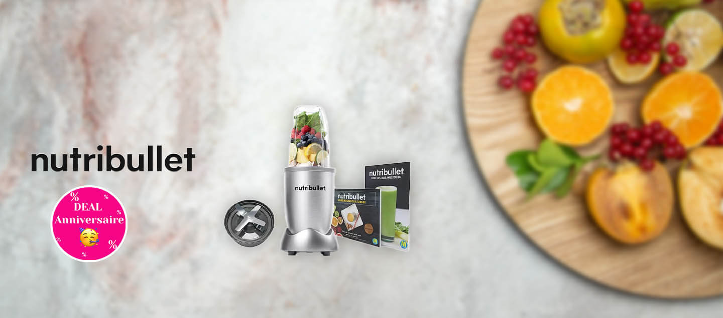 Blender 600W avec 5 accessoires Nutribullet