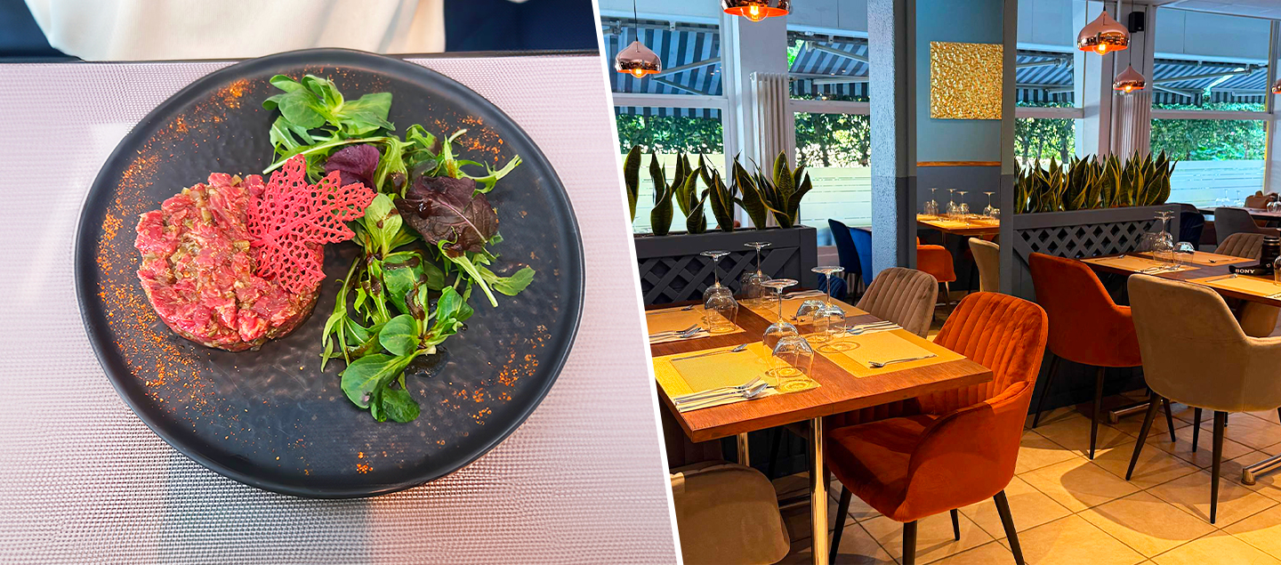 Menu Tartare de boeuf au cognac coupé au couteau avec entrée et dessert dès 2 personnes 