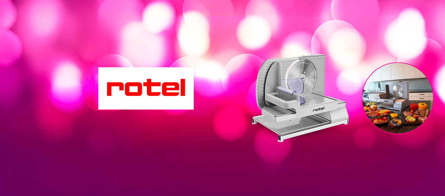 Trancheuse silencieuse et puissante en aluminium ROTEL