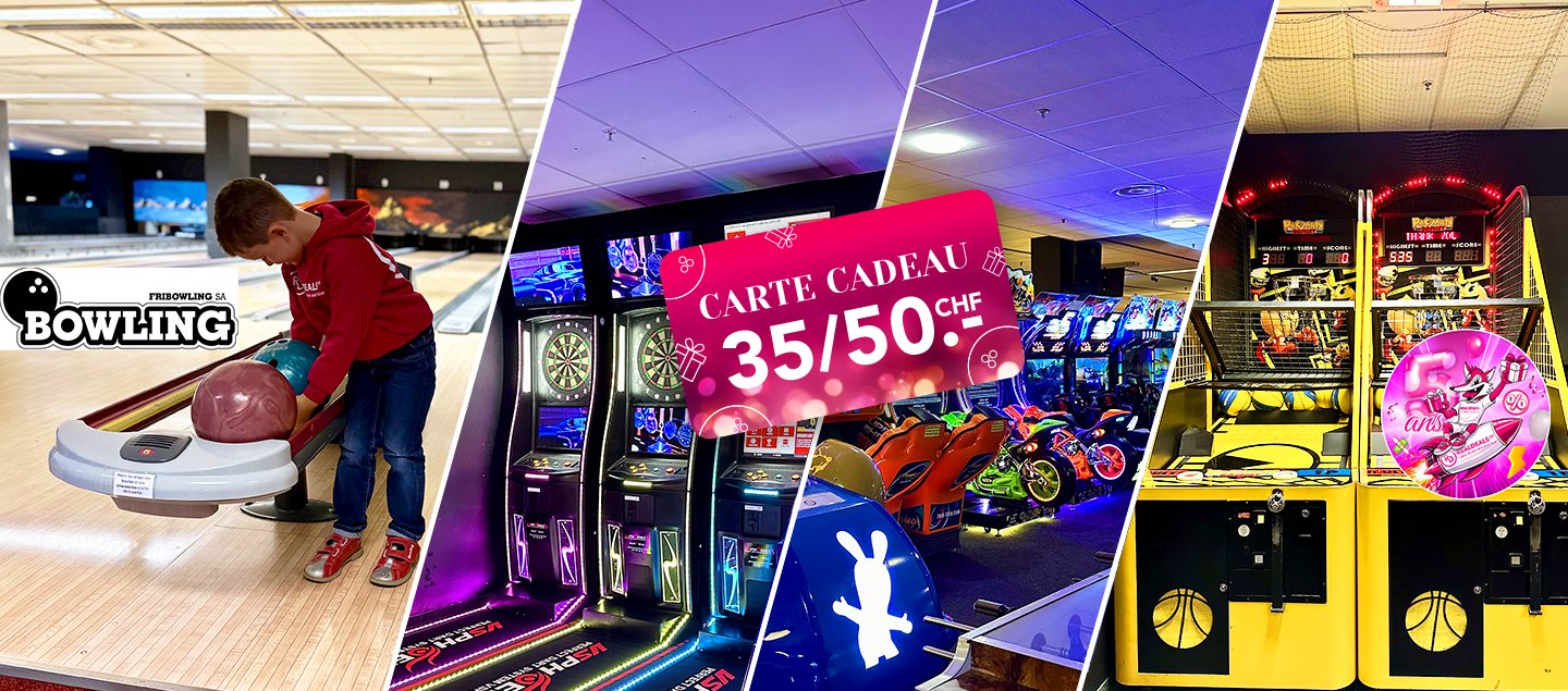 Bon d'achat de CHF 35.- ou CHF 50.- à FriBowling 