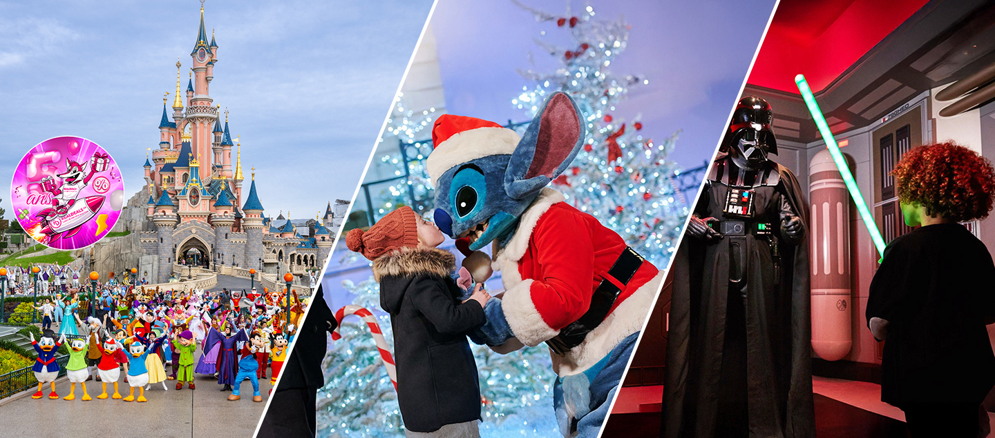 1 Nuitée en Hôtel *** ou Appart-hôtel avec petit déjeuner et entrée au parc Disneyland Paris dès 2 personnes