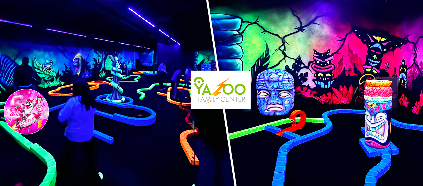 Partie de Minigolf Fluo (enfant et/ou adulte)
