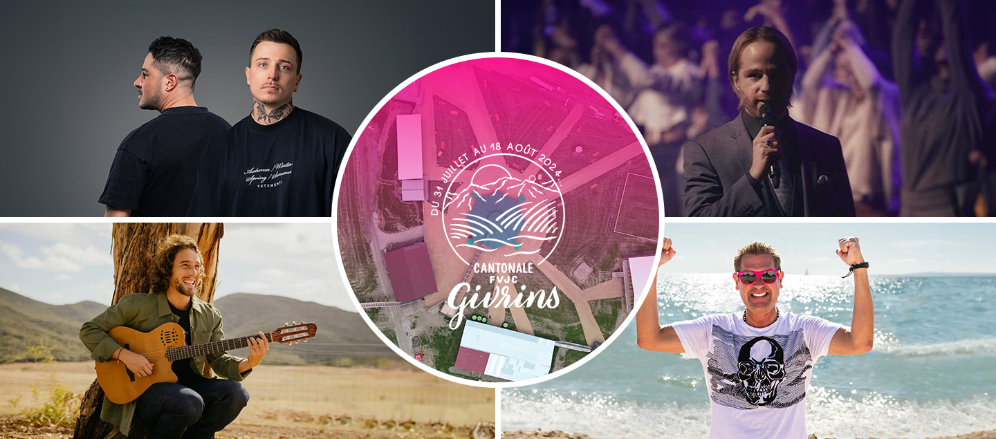 2 Tickets pour une soirée au choix à la Cantonale FVJC 2024 à Givrins (Concert de La Petite Culotte, Byron Leon l'hypnotiseur, Soirée schlager ou électro)